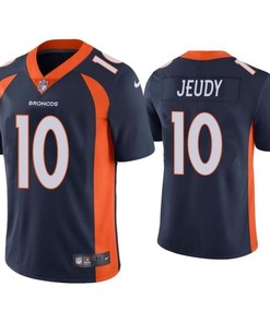 Denver Broncos Jerry Jeudy #10 Nfl 2020 Black Blue Jersey - Robokeg