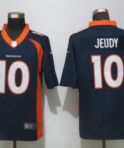 Denver Broncos Jerry Jeudy #10 Nfl 2020 Black Blue Jersey - Robokeg