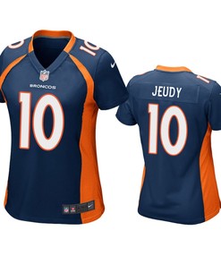 Denver Broncos Jerry Jeudy Navy 2020 Nfl Draft Game Jersey - Robokeg