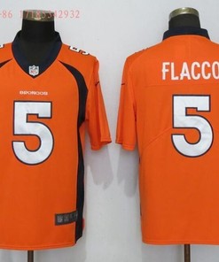 Denver Broncos Joe Flacco #5 2020 Nfl Orange Jersey Jersey - Robokeg