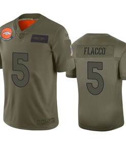 Denver Broncos Joe Flacco Camo 2019 Salute To Service Limited Jersey - Robokeg