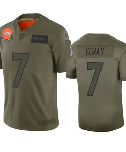 Denver Broncos John Elway Camo 2019 Salute To Service Limited Jersey - Robokeg