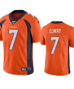 Denver Broncos John Elway Orange 100th Season Vapor Limited Jersey - Robokeg