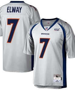 Denver Broncos John Elway Platinum Nfl 100 Retired Player Legacy Jersey - Robokeg