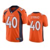 Denver Broncos Justin Strnad Orange Vapor Untouchable Limited Jersey - Robokeg