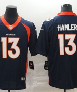 Denver Broncos Kj Hamler #13 Nfl 2020 Black Blue Jersey - Robokeg