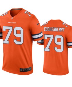 Denver Broncos Lloyd Cushenberry Orange Color Rush Legend Jersey - Robokeg