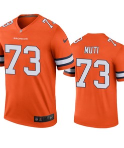 Denver Broncos Netane Muti Orange Color Rush Legend Jersey - Robokeg