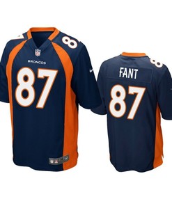 Denver Broncos Noah Fant 2019 Nfl Draft Navy Game Jersey - Robokeg