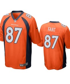 Denver Broncos Noah Fant 2019 Nfl Draft Orange Game Jersey - Robokeg