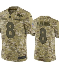 Denver Broncos On Mcmanus Jersey Nfl Camo Salute To Service - Robokeg