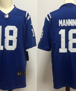 Denver Broncos Peyton Manning #18 Nfl 2020 Navy Blue Jersey - Robokeg