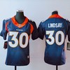 Denver Broncos Phillip Lindsay #30 Nfl 2020 Black Blue Womens Jersey - Robokeg