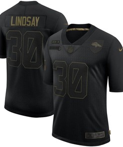 Denver Broncos Phillip Lindsay #30 Nfl 2020 Black Jersey - Robokeg