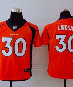 Denver Broncos Phillip Lindsay #30 Nfl 2020 Orange Jersey - Robokeg