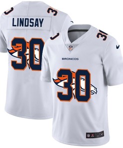 Denver Broncos Phillip Lindsay #30 Nfl 2020 White Jersey - Robokeg