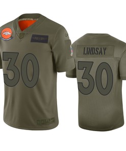 Denver Broncos Phillip Lindsay Camo 2019 Salute To Service Limited Jersey - Robokeg