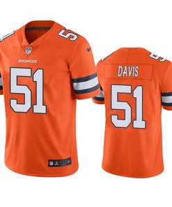 Denver Broncos Todd Davis Orange Nike Color Rush Limited Jersey - Robokeg