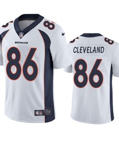 Denver Broncos Tyrie Cleveland White Vapor Untouchable Limited Jersey - Robokeg
