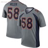 Denver Broncos Von Miller #58 2020 Nfl Grey Jersey Jersey - Robokeg