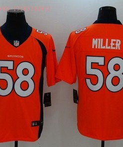 Denver Broncos Von Miller #58 2020 Nfl Orange Jersey Jersey - Robokeg