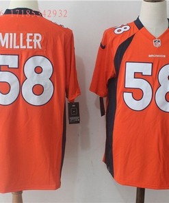 Denver Broncos Von Miller #58 2020 Nfl Orange Jersey Jersey - Robokeg
