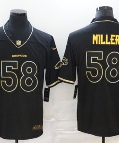 Denver Broncos Von Miller #58 Nfl 2020 Black Jersey - Robokeg