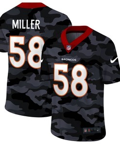 Denver Broncos Von Miller #58 Nfl 2020 Camo Jersey - Robokeg