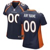 Denver Broncos Womens Alternate Custom Game Jersey - Navy Custom Jerseys Nfl - Robokeg