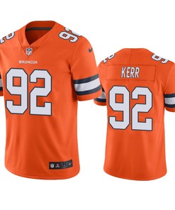 Denver Broncos Zach Kerr Orange Nike Color Rush Limited Jersey - Robokeg