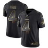 Derek Carr #4 Oakland Raiders Nfl Explosion Legendary Gold Black Jersey - Robokeg