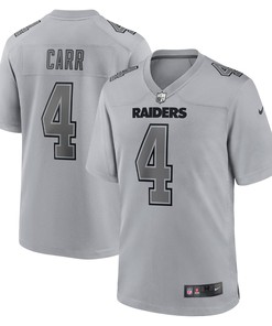 Derek Carr Las Vegas Raiders Atmosphere Fashion Game Jersey - Gray Nfl - Robokeg