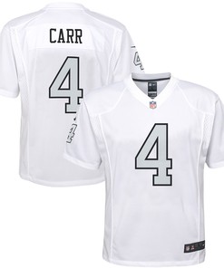 Derek Carr Las Vegas Raiders Color Rush Game Jersey - White Nfl - Robokeg