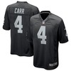 Derek Carr Las Vegas Raiders Game Jersey - Black Nfl - Robokeg