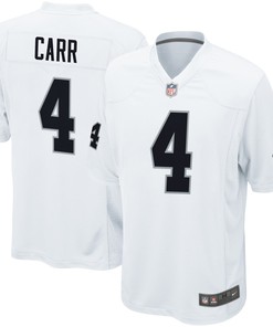 Derek Carr Las Vegas Raiders Game Jersey White Nfl - Robokeg