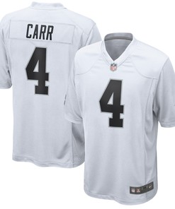 Derek Carr Las Vegas Raiders Game Jersey White Nfl - Robokeg