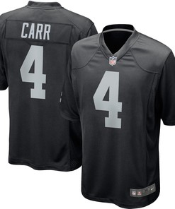 Derek Carr Las Vegas Raiders Team Color Game Jersey - Black Nfl - Robokeg