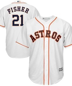 Derek Fisher Houston Astros Home Cool Base Player Jersey - White - Robokeg