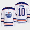 Derek Ryan 10 Edmonton Oilers White Jersey 2022-23 Primegreen Away - Robokeg