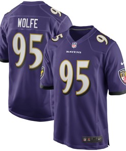 Derek Wolfe Baltimore Ravens Game Player Jersey - Purple Nfl - Robokeg