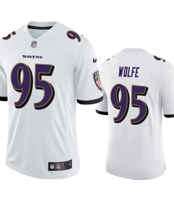 Derek Wolfe Baltimore Ravens White Vapor Limited Jersey - Robokeg