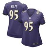 Derek Wolfe Baltimore Ravens Womens Game Player Jersey - Purple Nfl - Robokeg