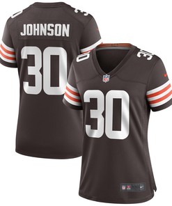 Dernest Johnson Cleveland Browns Womens Game Jersey - Brown Nfl - Robokeg
