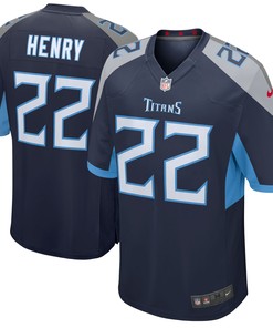 Derrick Henry Tennessee Titans Game Player Jersey Navy Nfl - Robokeg