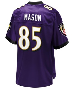 Derrick Mason Baltimore Ravens Nfl Pro Line Retired Player Jersey - Purple - Robokeg