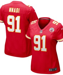 Derrick Nnadi Kansas City Chiefs Womens Game Jersey - Red Nfl - Robokeg