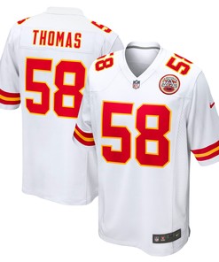 Derrick Thomas Kansas City Chiefs Retired Player Game Jersey - White Nfl - Robokeg