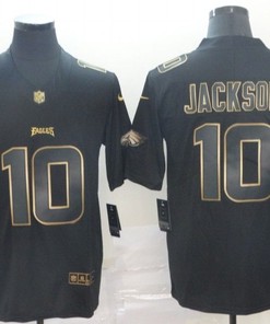 Desean Jackson #10 Philadelphia Eagles Nfl Explosion Legendary Gold Black Jersey - Robokeg
