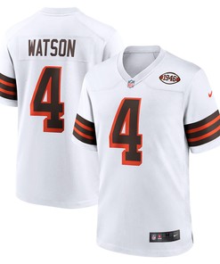 Deshaun Watson Cleveland Browns Alternate Game Jersey - White Nfl - Robokeg