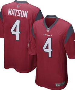 Deshaun Watson Houston Texans Player Game Jersey Red Nfl - Robokeg